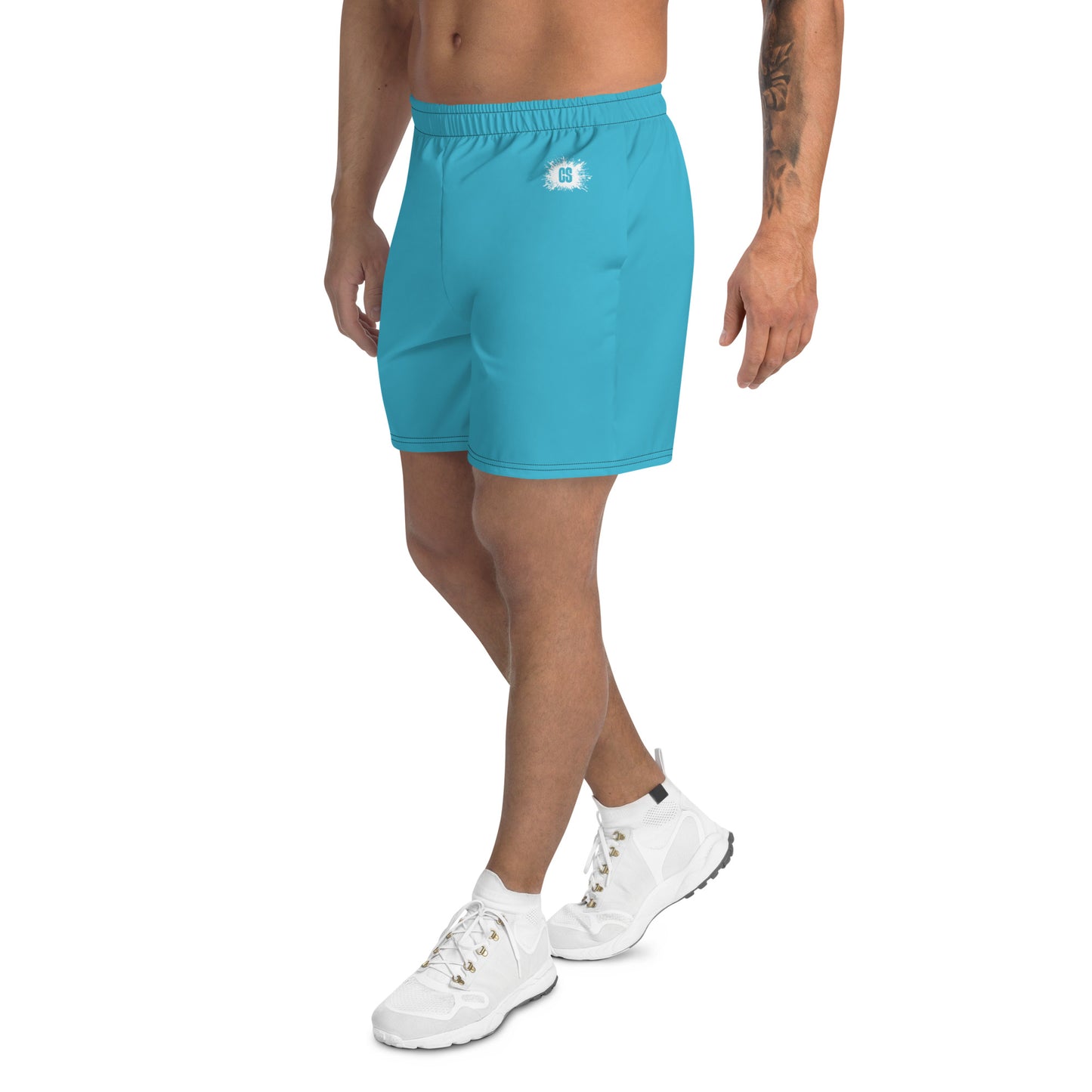 Blue Unisex Athletic Long Shorts