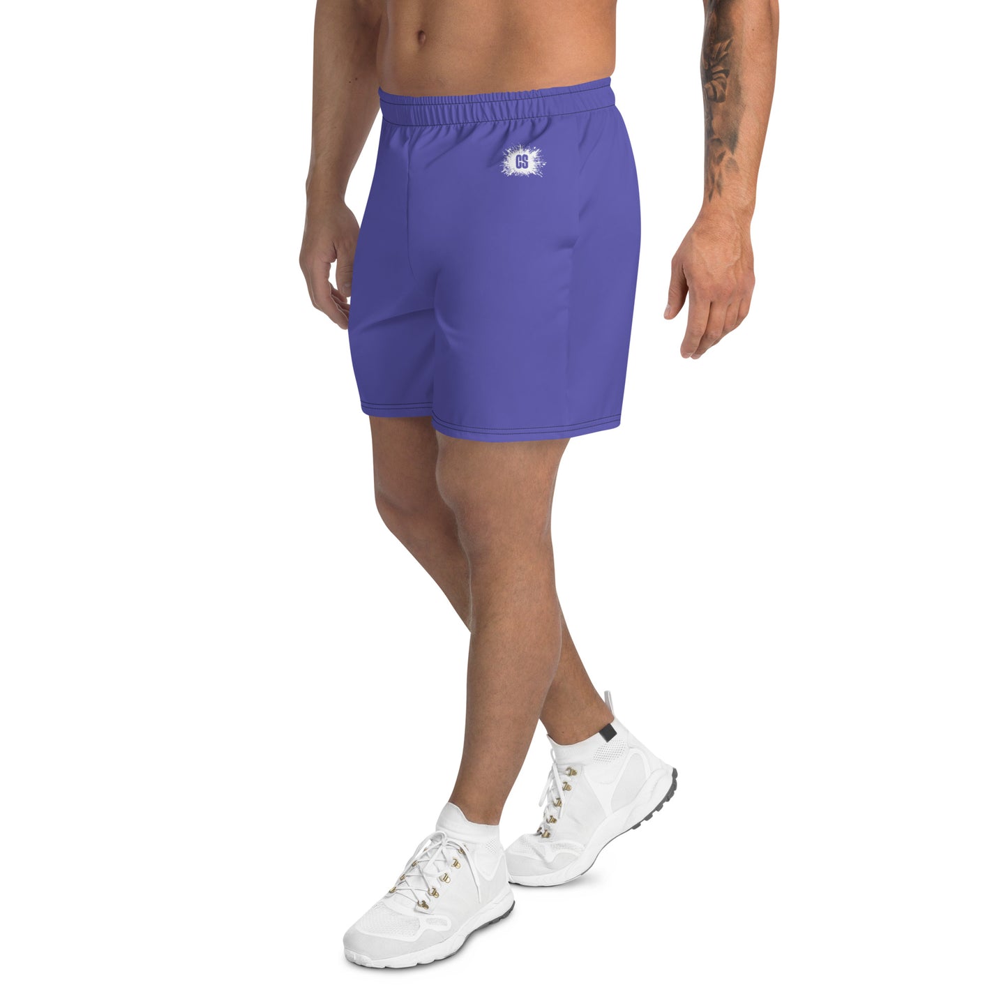 Purple Accent Unisex Athletic Long Shorts