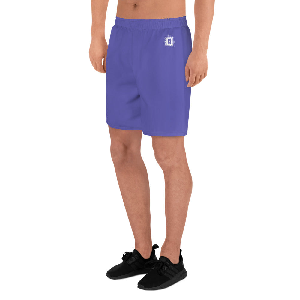 Purple Accent Unisex Athletic Long Shorts