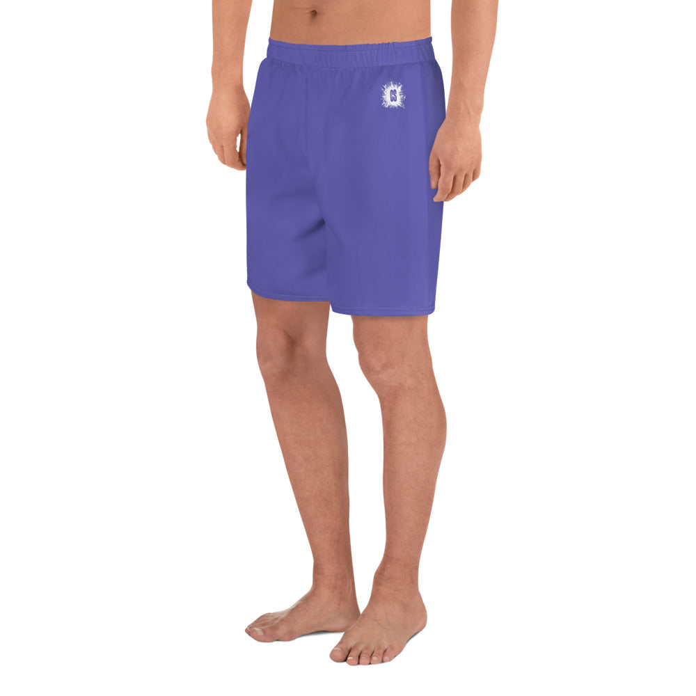 Purple Accent Unisex Athletic Long Shorts