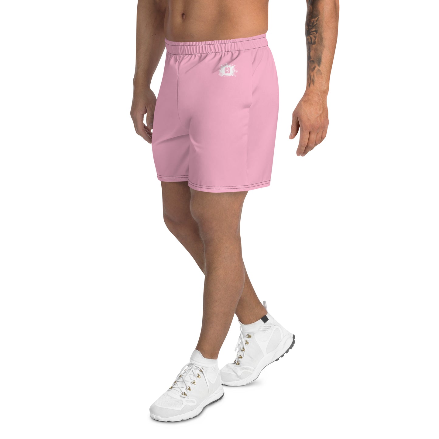 Light Pink Accent Unisex Athletic Long Shorts