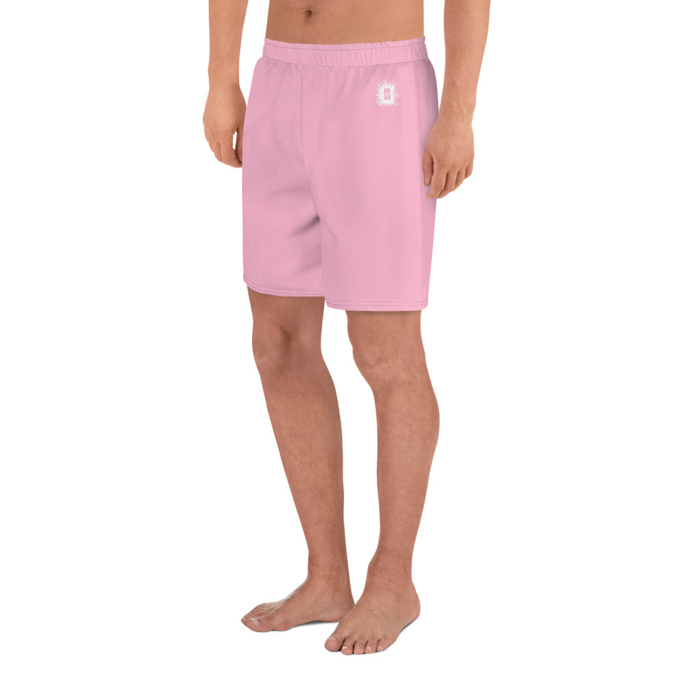 Light Pink Accent Unisex Athletic Long Shorts