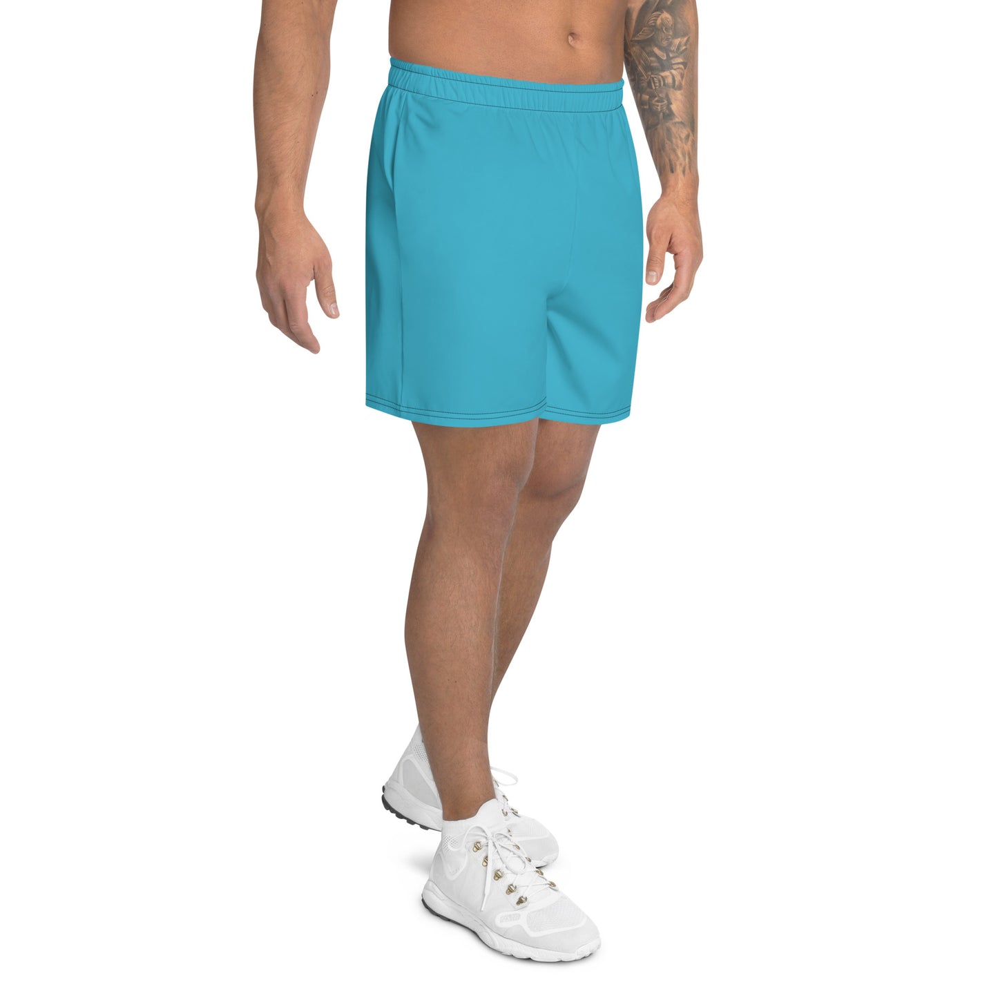 Blue Unisex Athletic Long Shorts