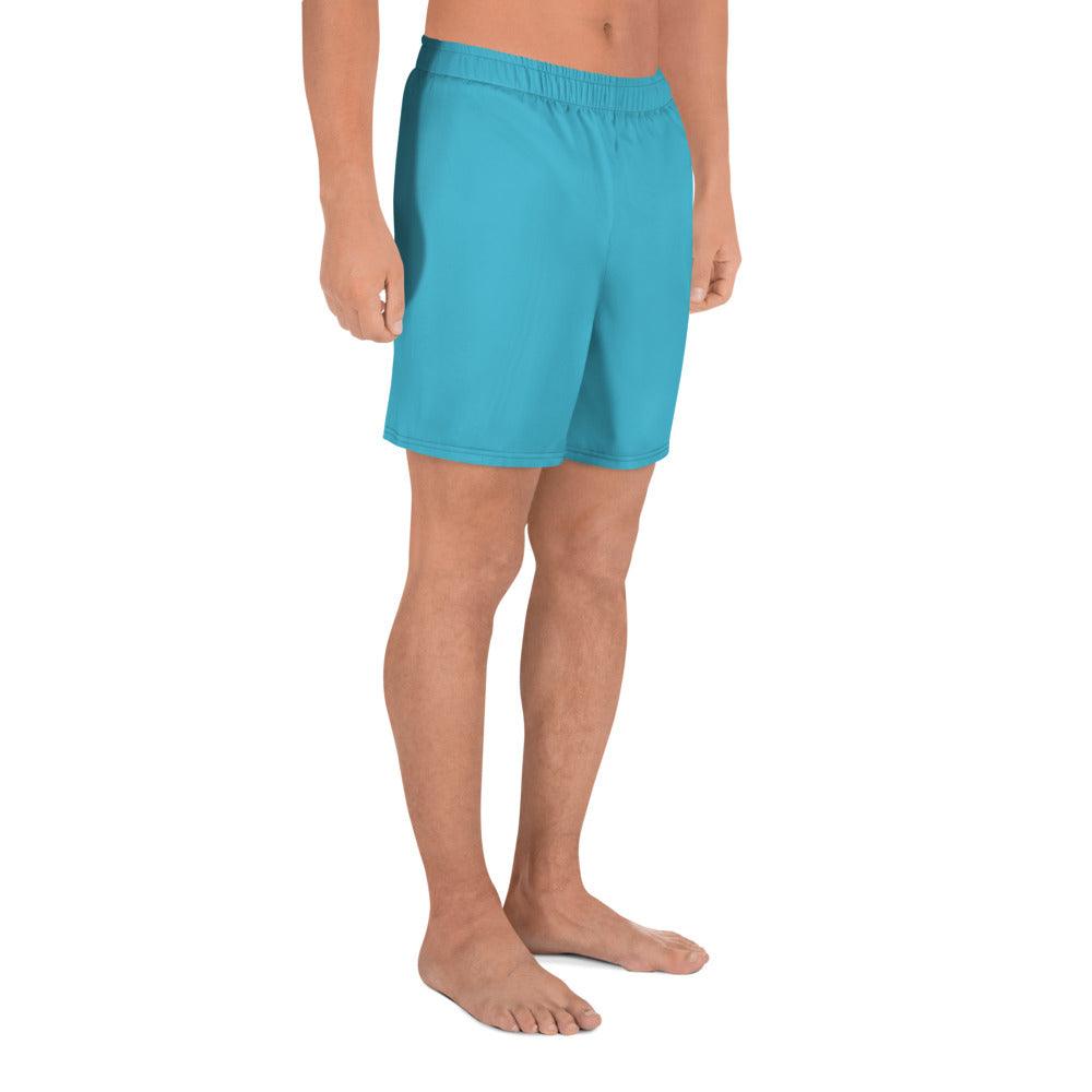 Blue Unisex Athletic Long Shorts