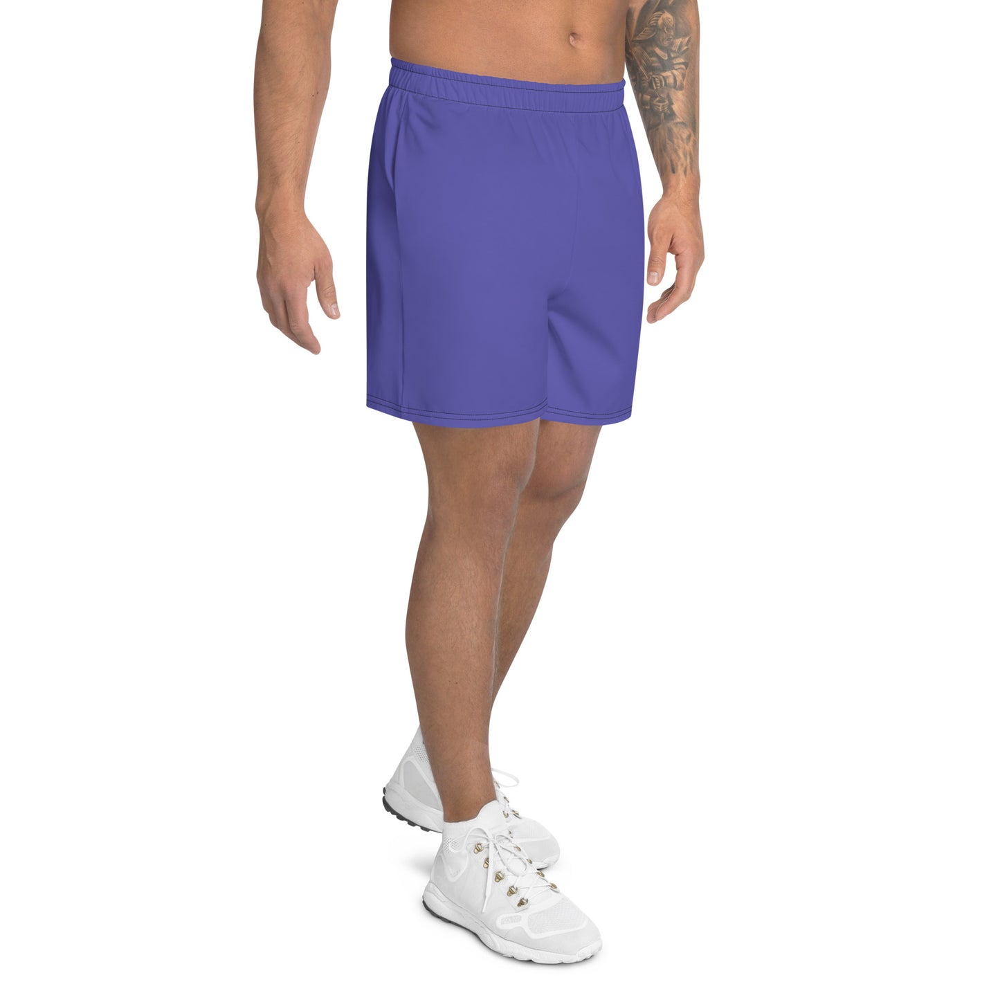 Purple Accent Unisex Athletic Long Shorts