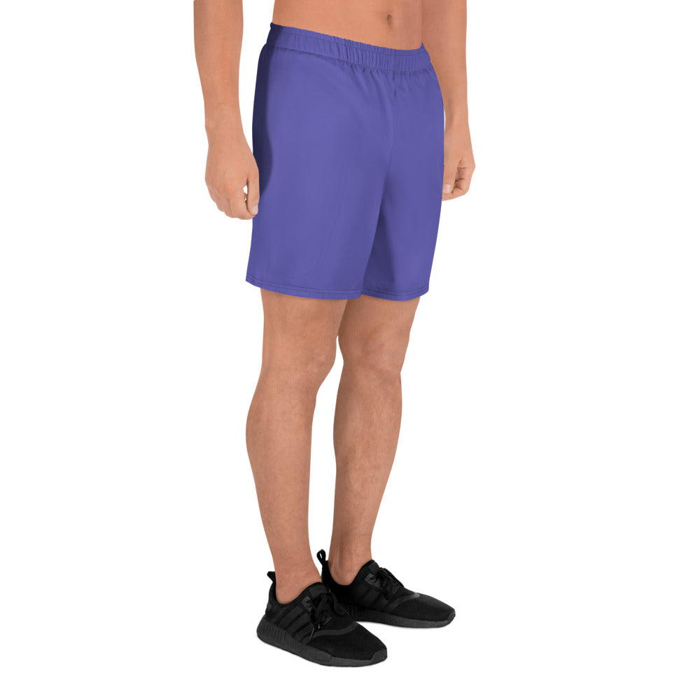 Purple Accent Unisex Athletic Long Shorts