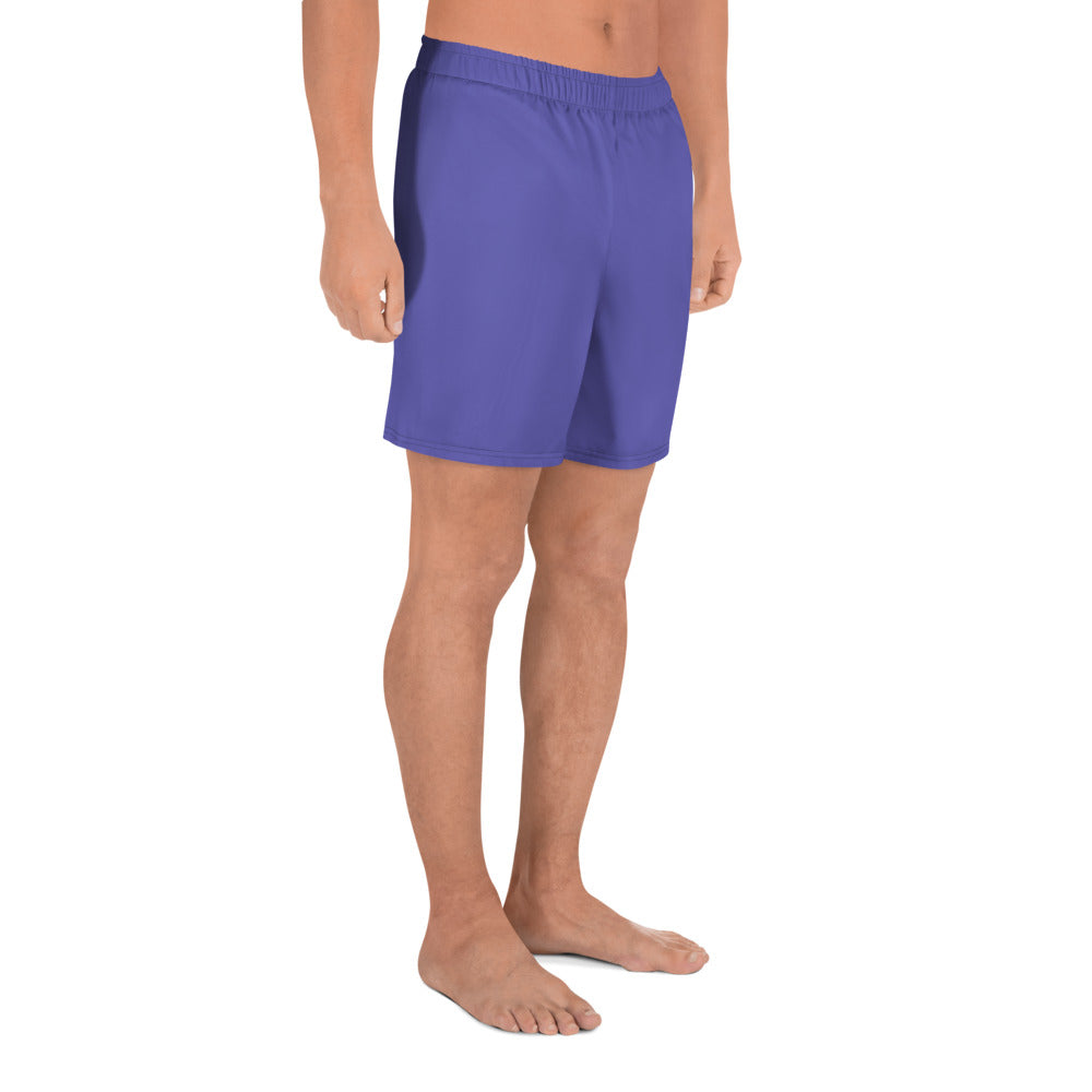 Purple Accent Unisex Athletic Long Shorts