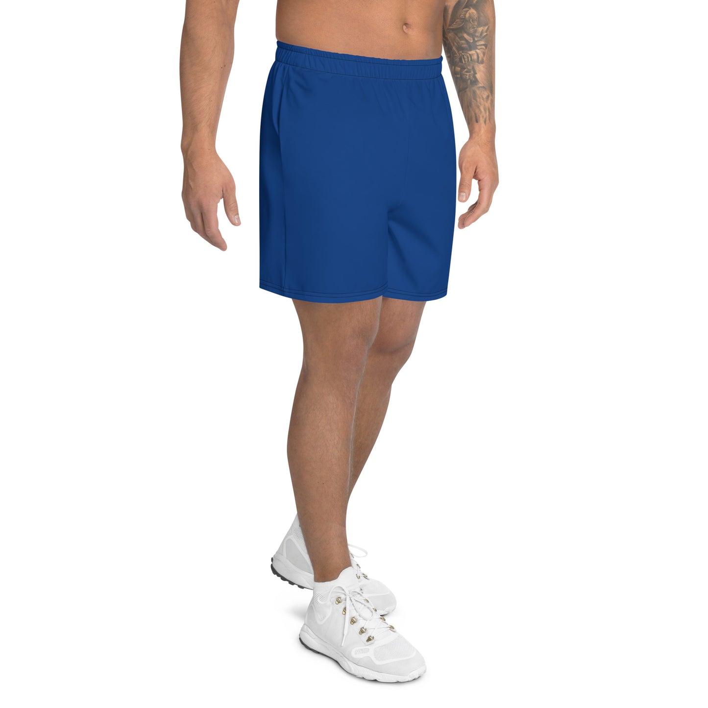 Dark Blue Accent Unisex Athletic Long Shorts