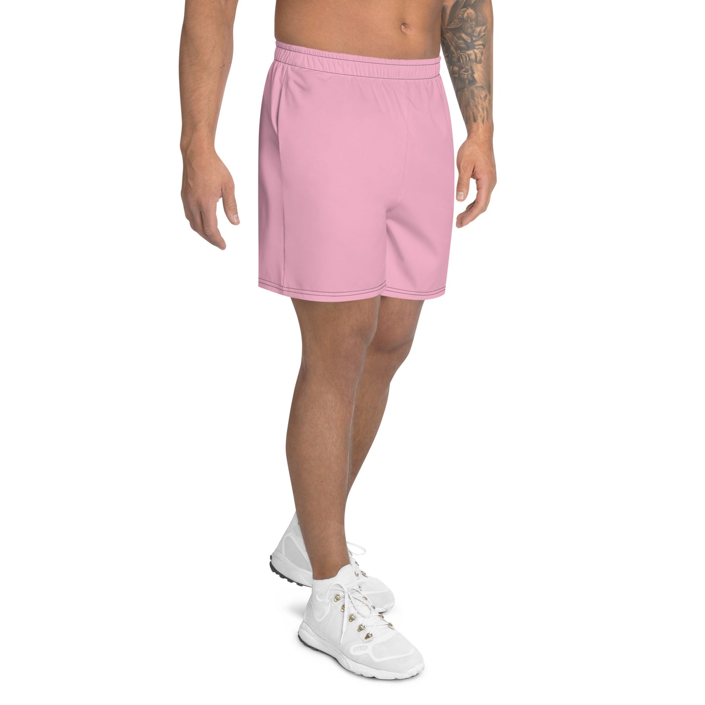 Light Pink Accent Unisex Athletic Long Shorts