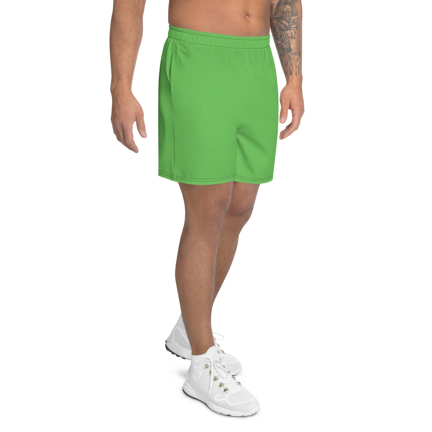 Green Accent Unisex Athletic Long Shorts