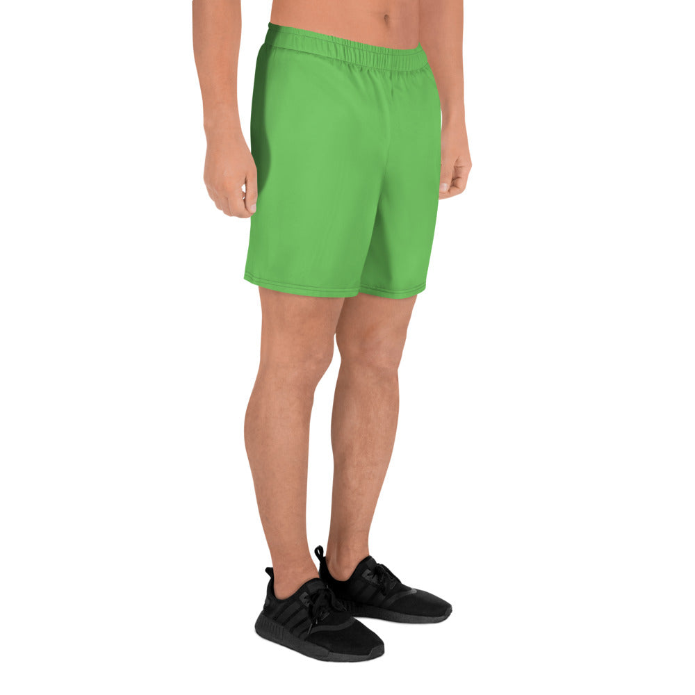 Green Accent Unisex Athletic Long Shorts