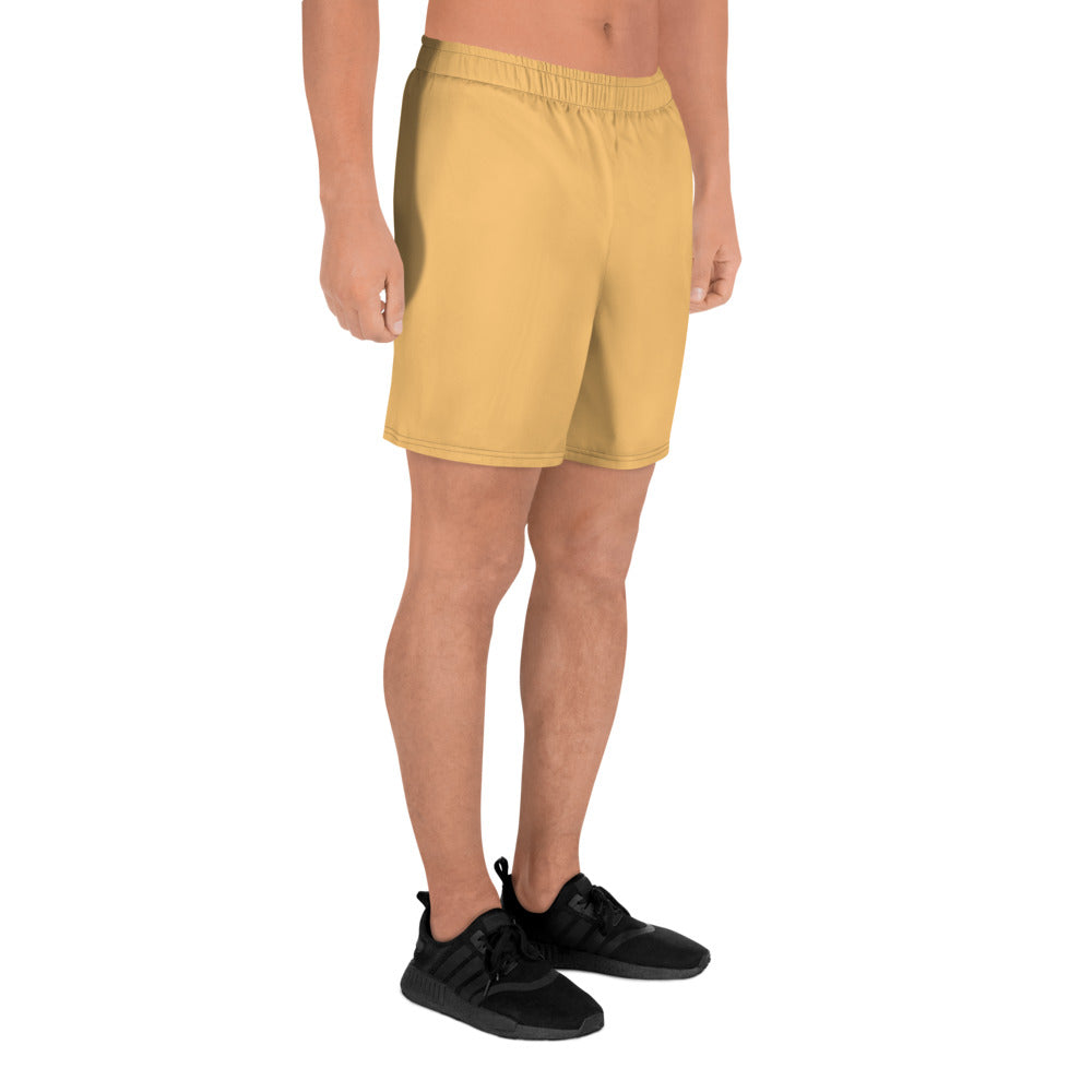 Light Orange Unisex Athletic Long Shorts