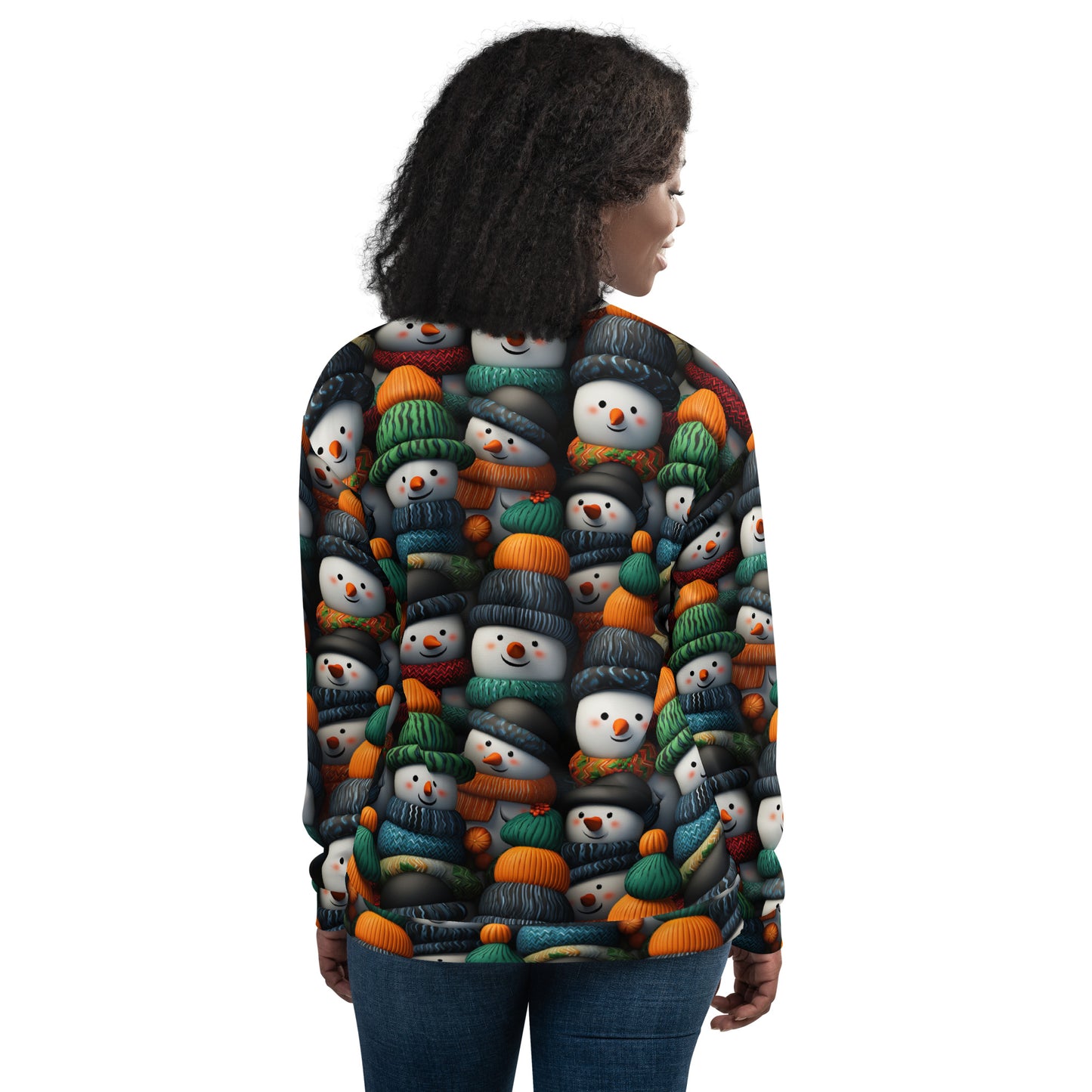 Winter Snowmen Unisex Bomber Jacket