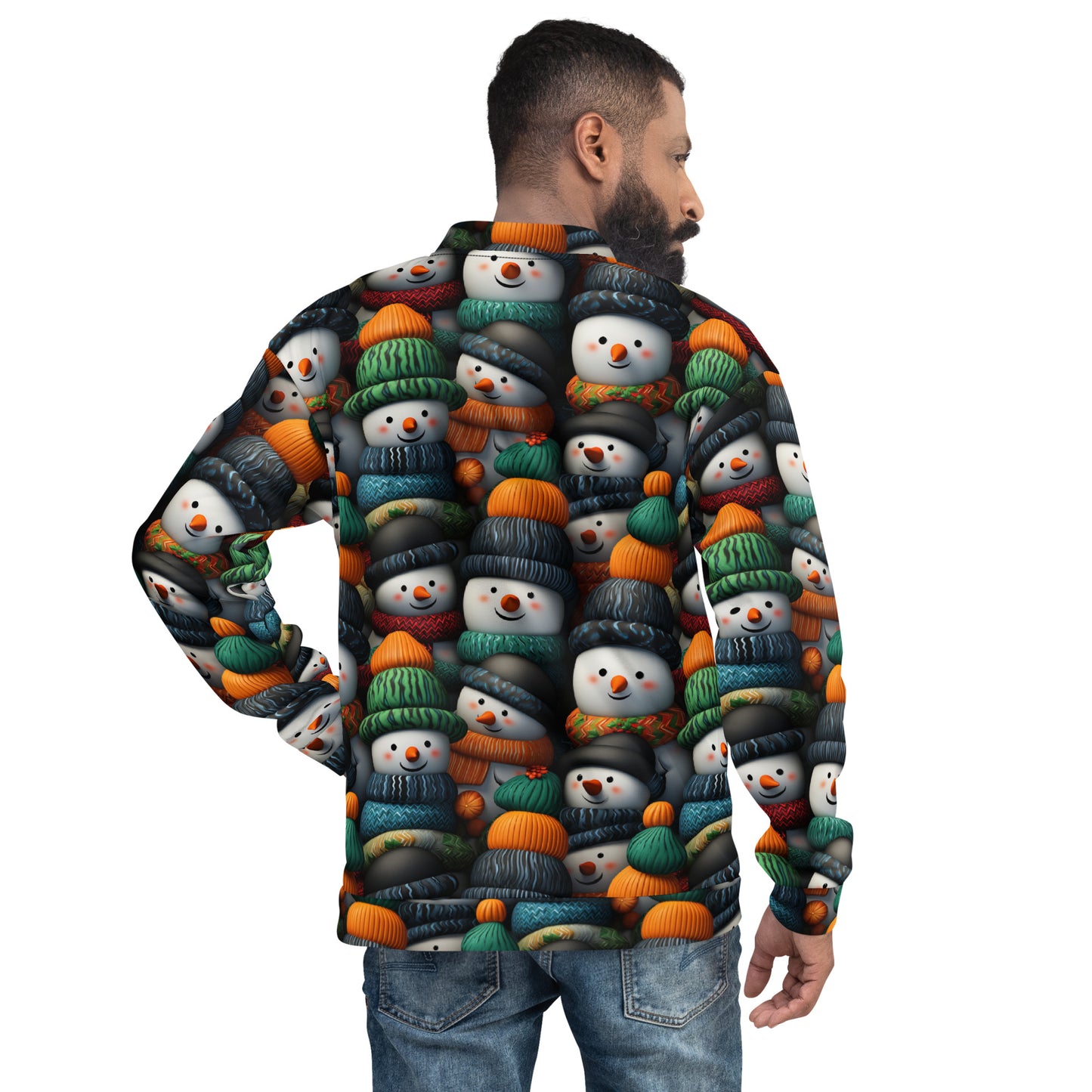 Winter Snowmen Unisex Bomber Jacket