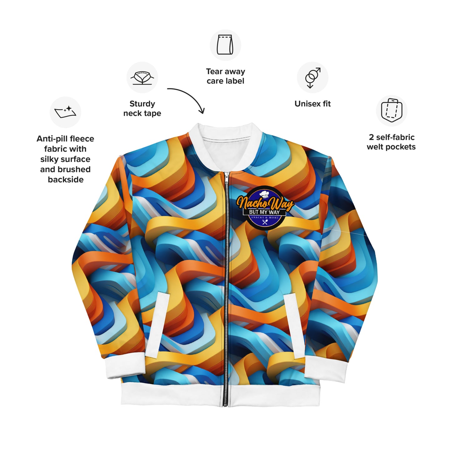 NachoWay "Go With The Flow" Bomber Jacket