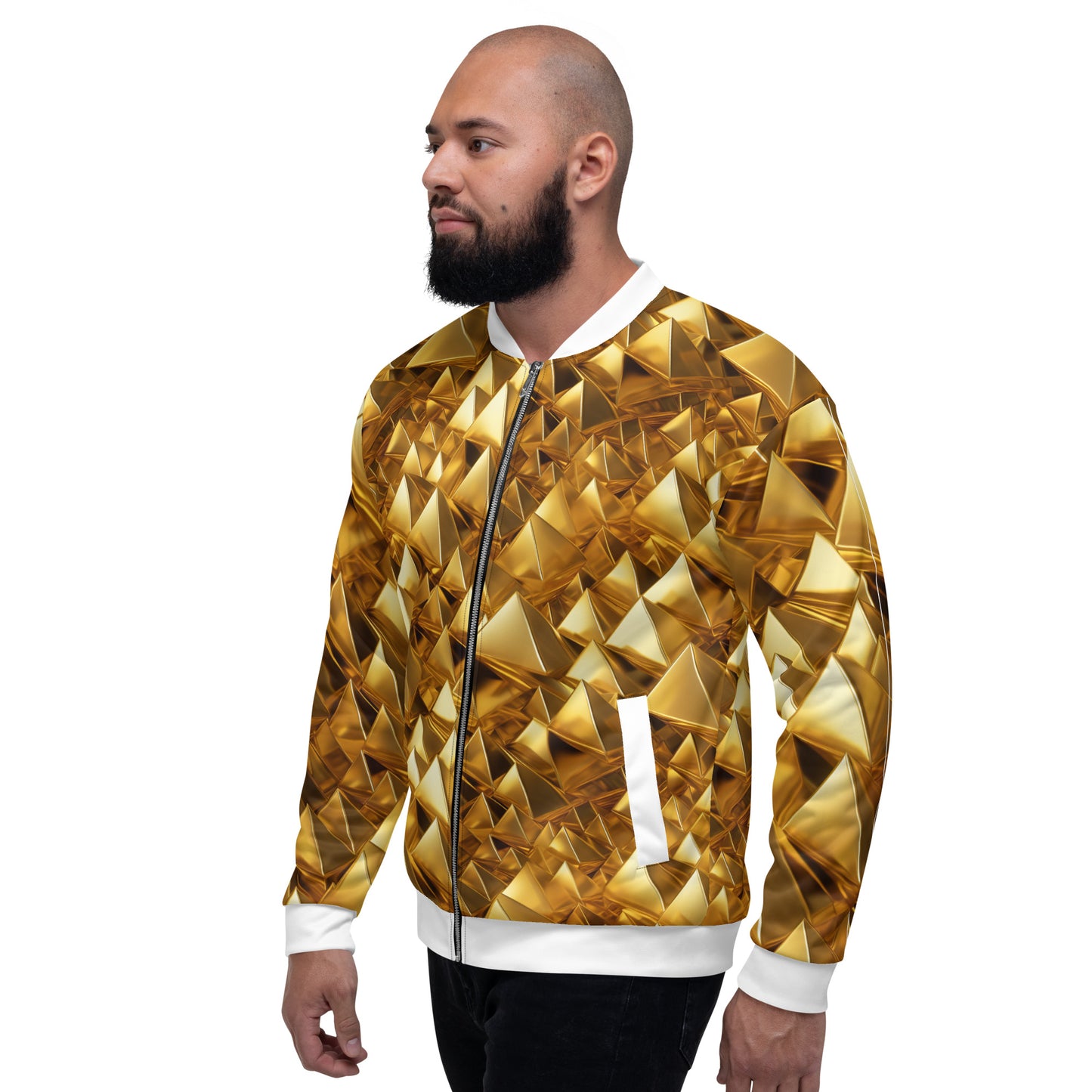 GoldPyramids Mens Bomber Jacket