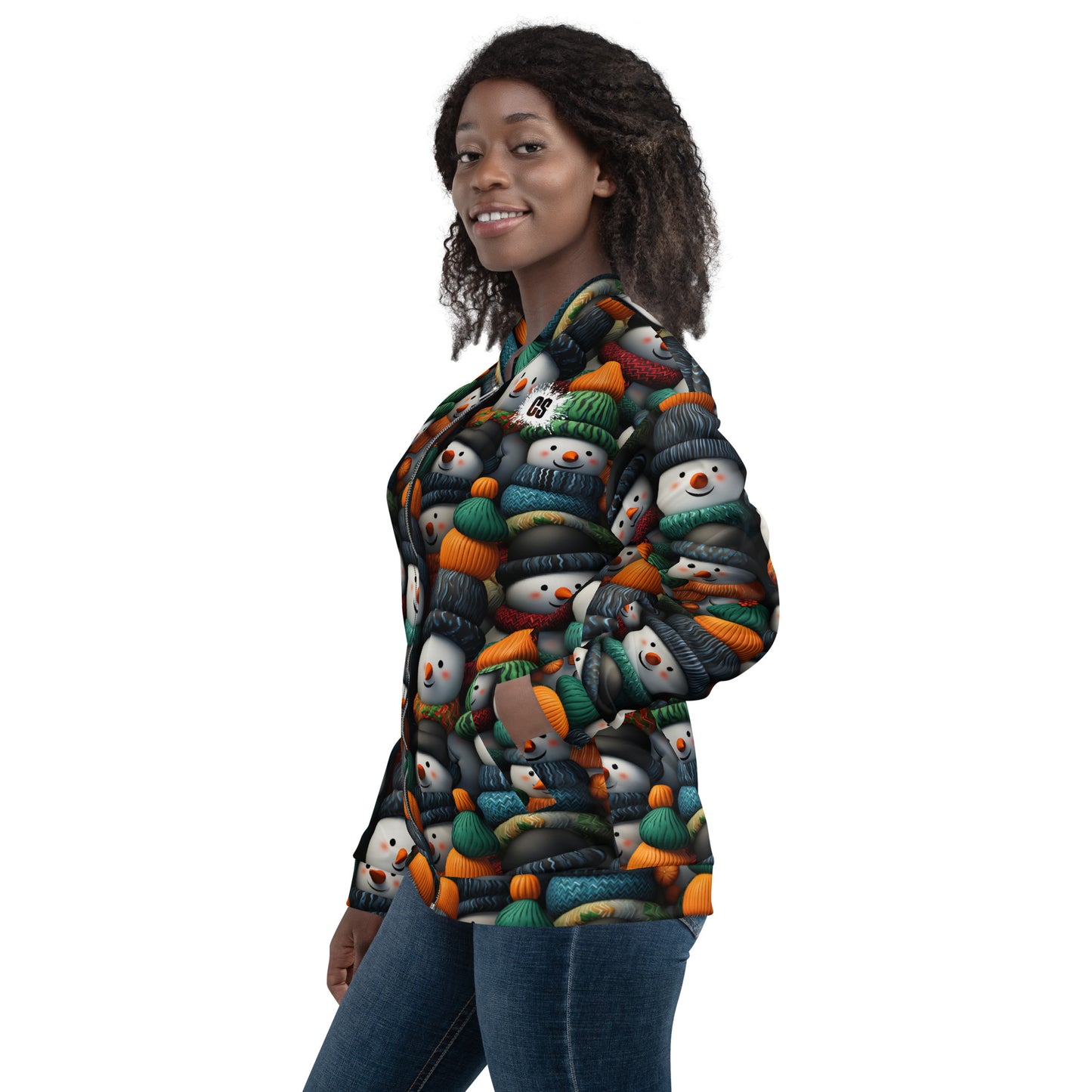 Winter Snowmen Unisex Bomber Jacket