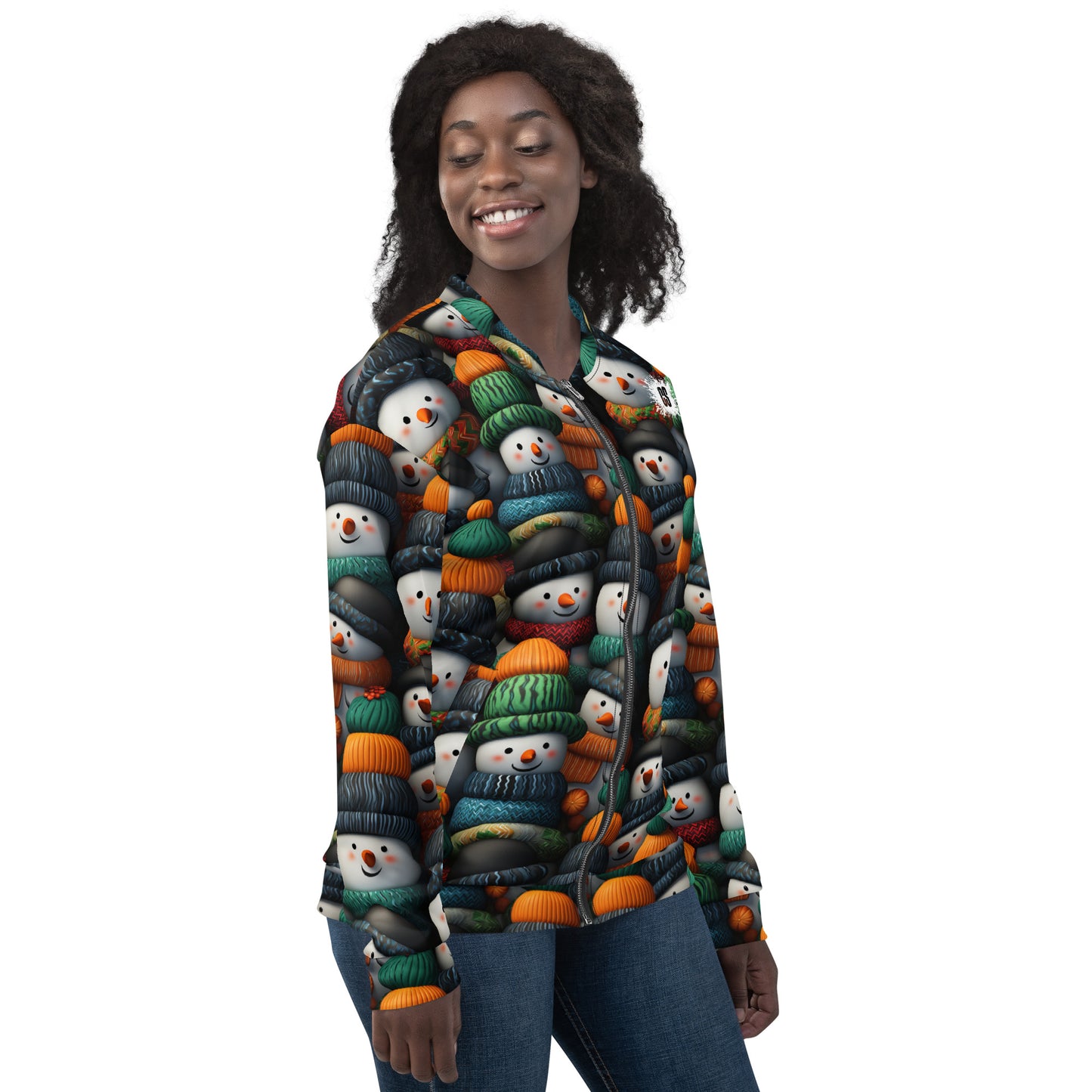 Winter Snowmen Unisex Bomber Jacket