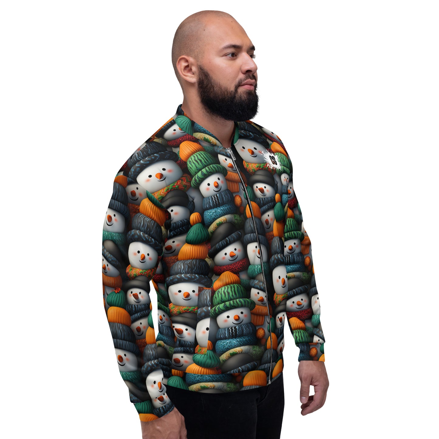 Winter Snowmen Unisex Bomber Jacket