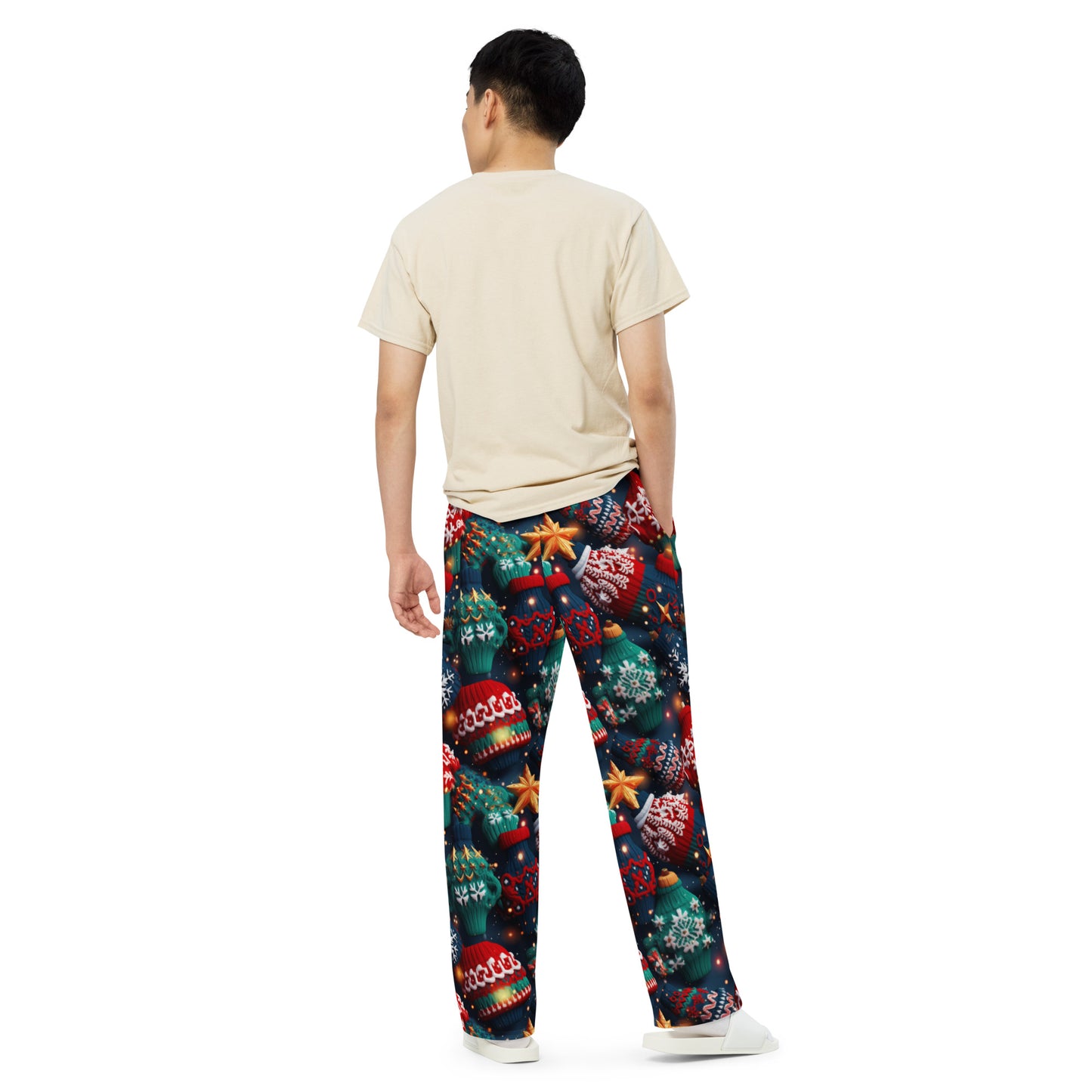 Ugly Sweaters unisex wide-leg pants