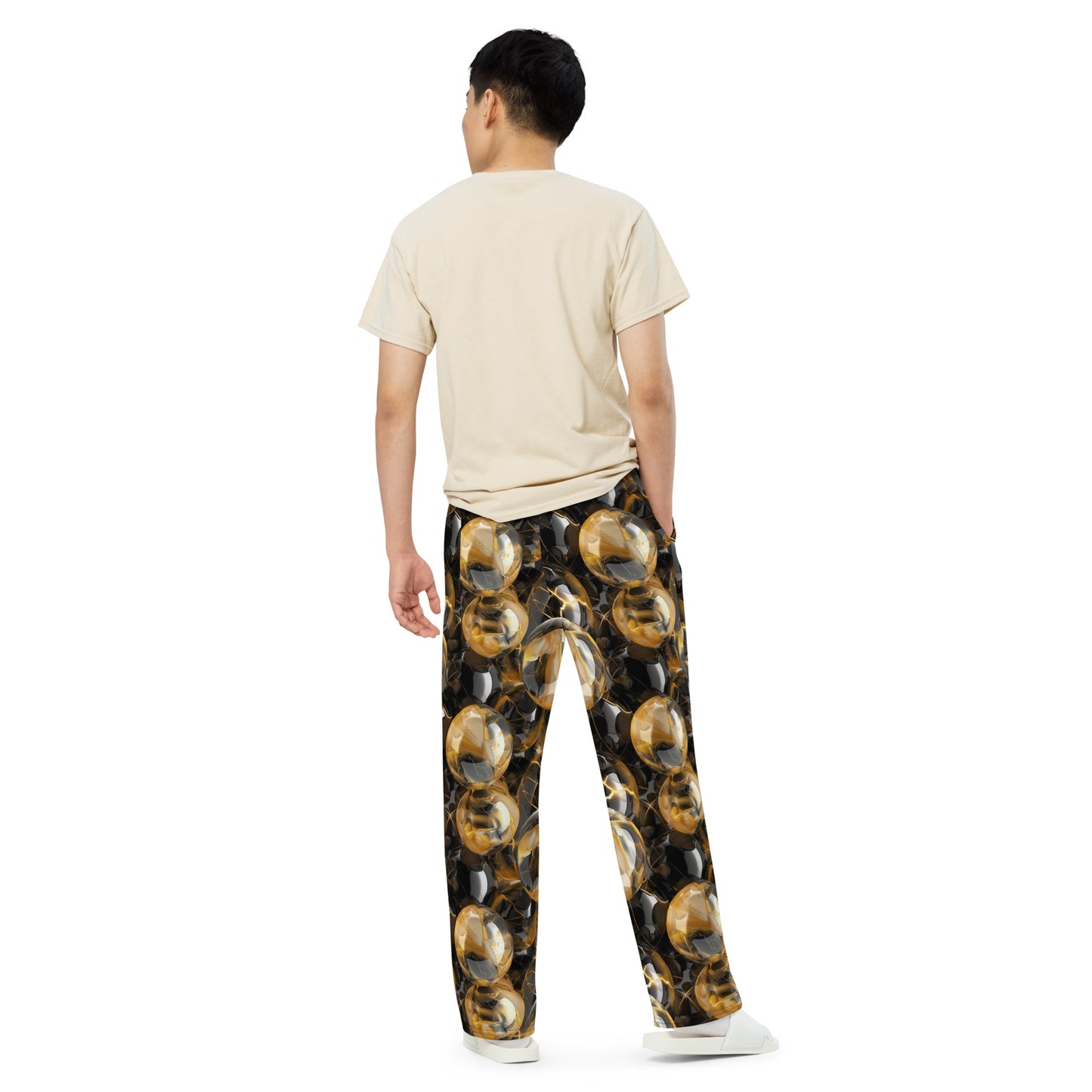 Alpha Marbles wide-leg pants