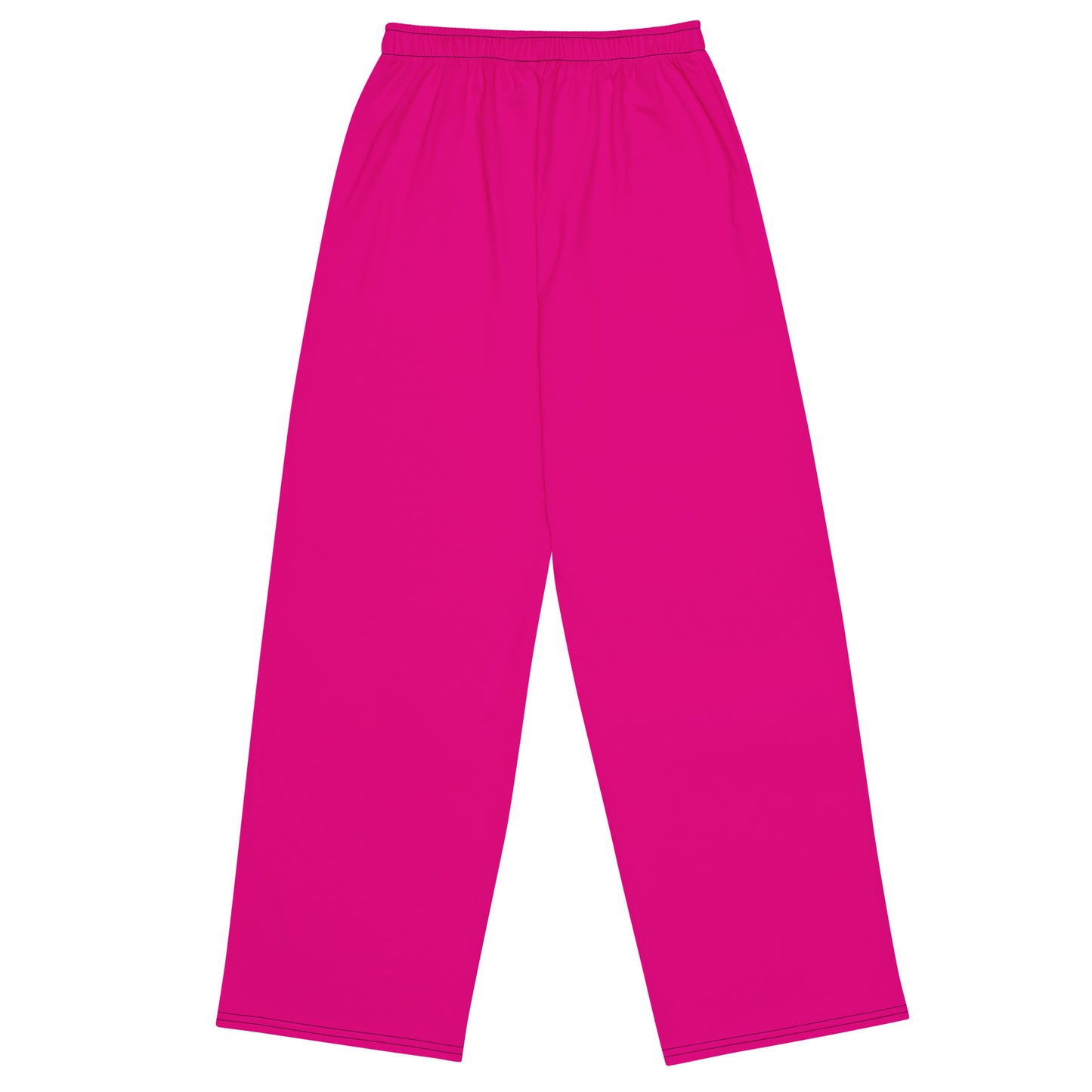 Pink unisex wide-leg pants
