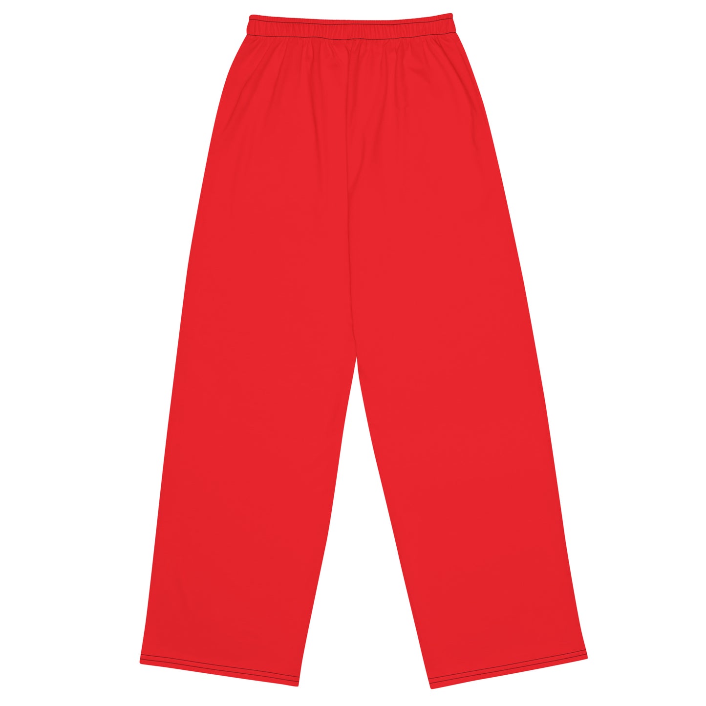 Red Accent wide-leg pants
