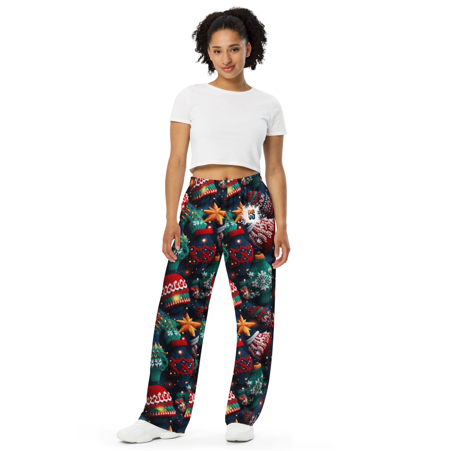 Ugly Sweaters unisex wide-leg pants