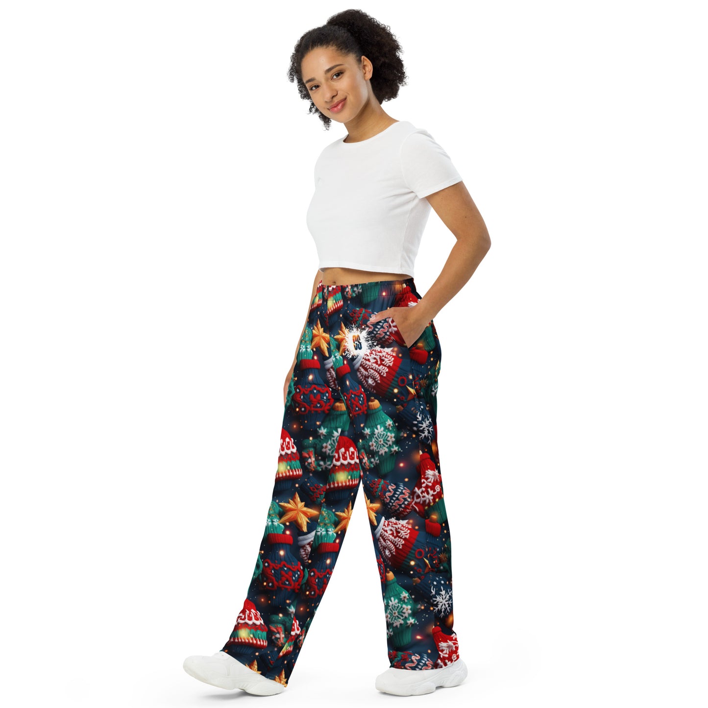 Ugly Sweaters unisex wide-leg pants