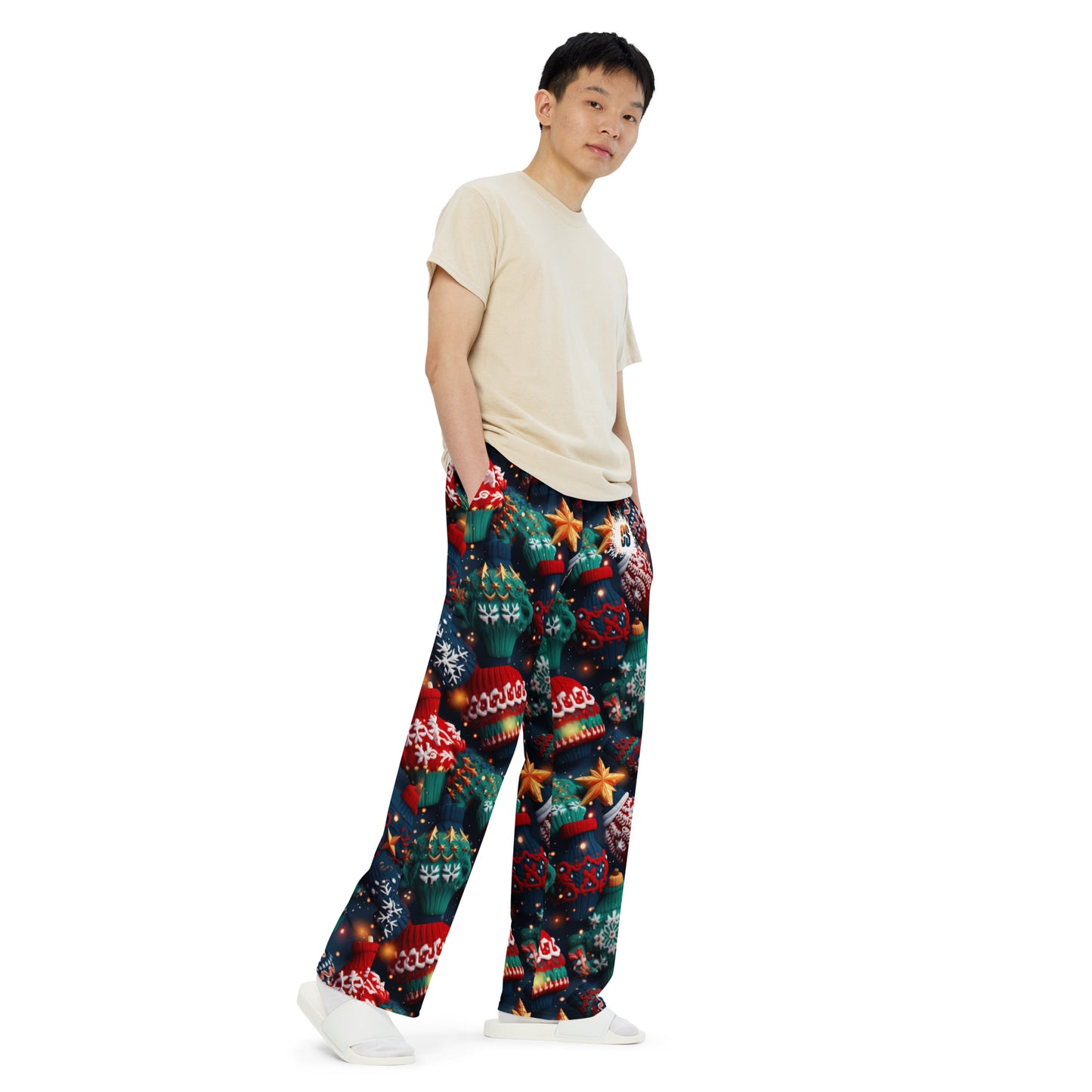 Ugly Sweaters unisex wide-leg pants