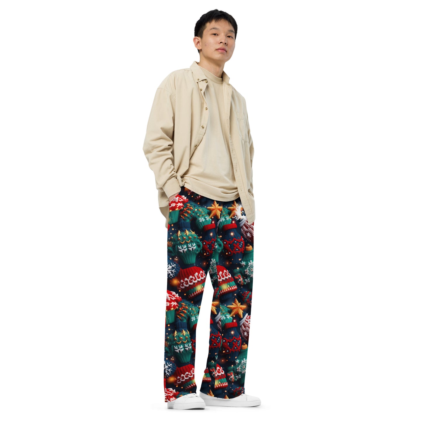 Ugly Sweaters unisex wide-leg pants