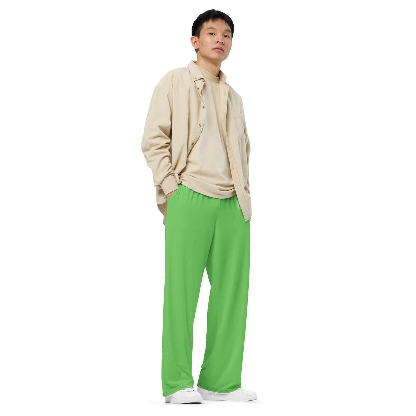 Light Green wide-leg pants