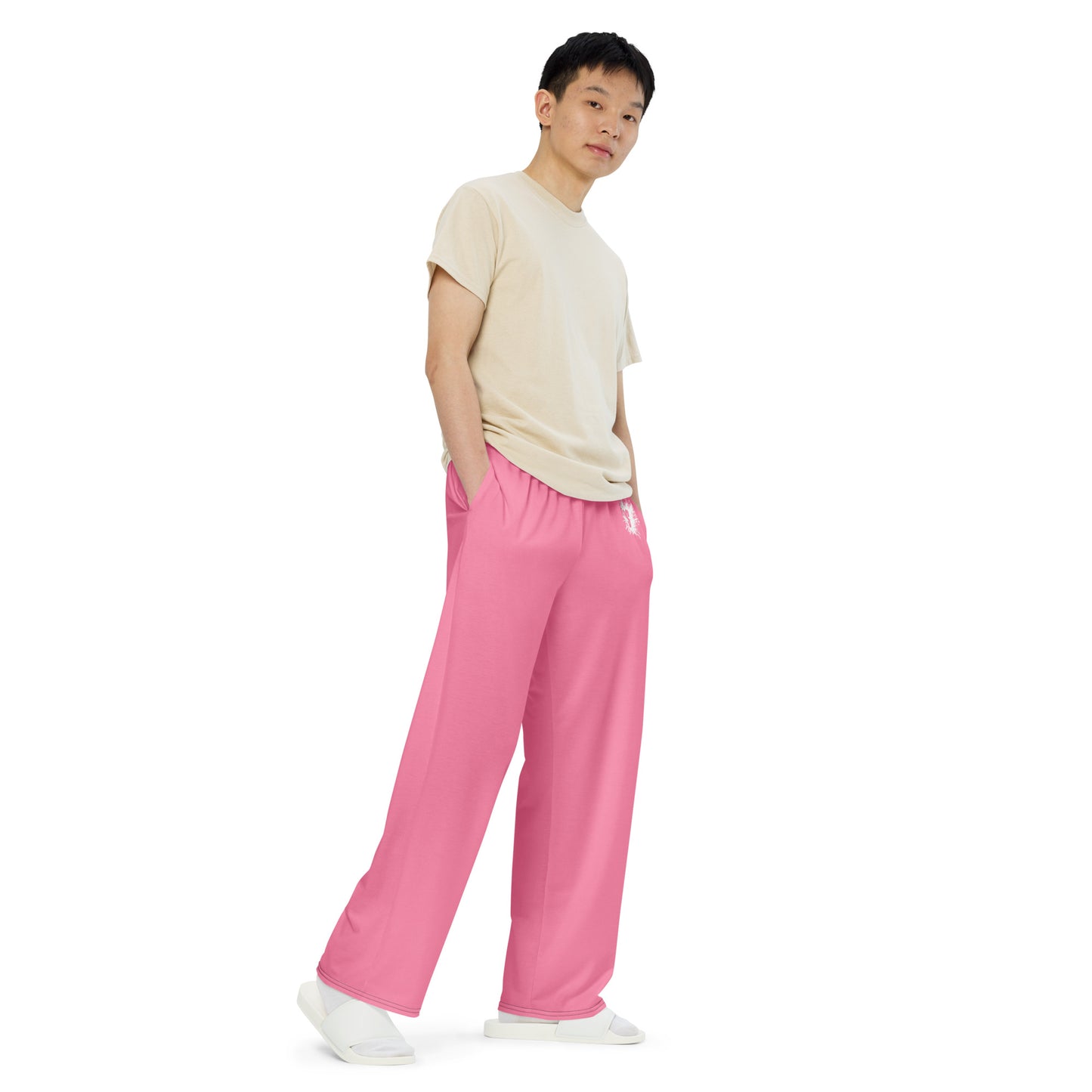 Light Pink wide-leg pants