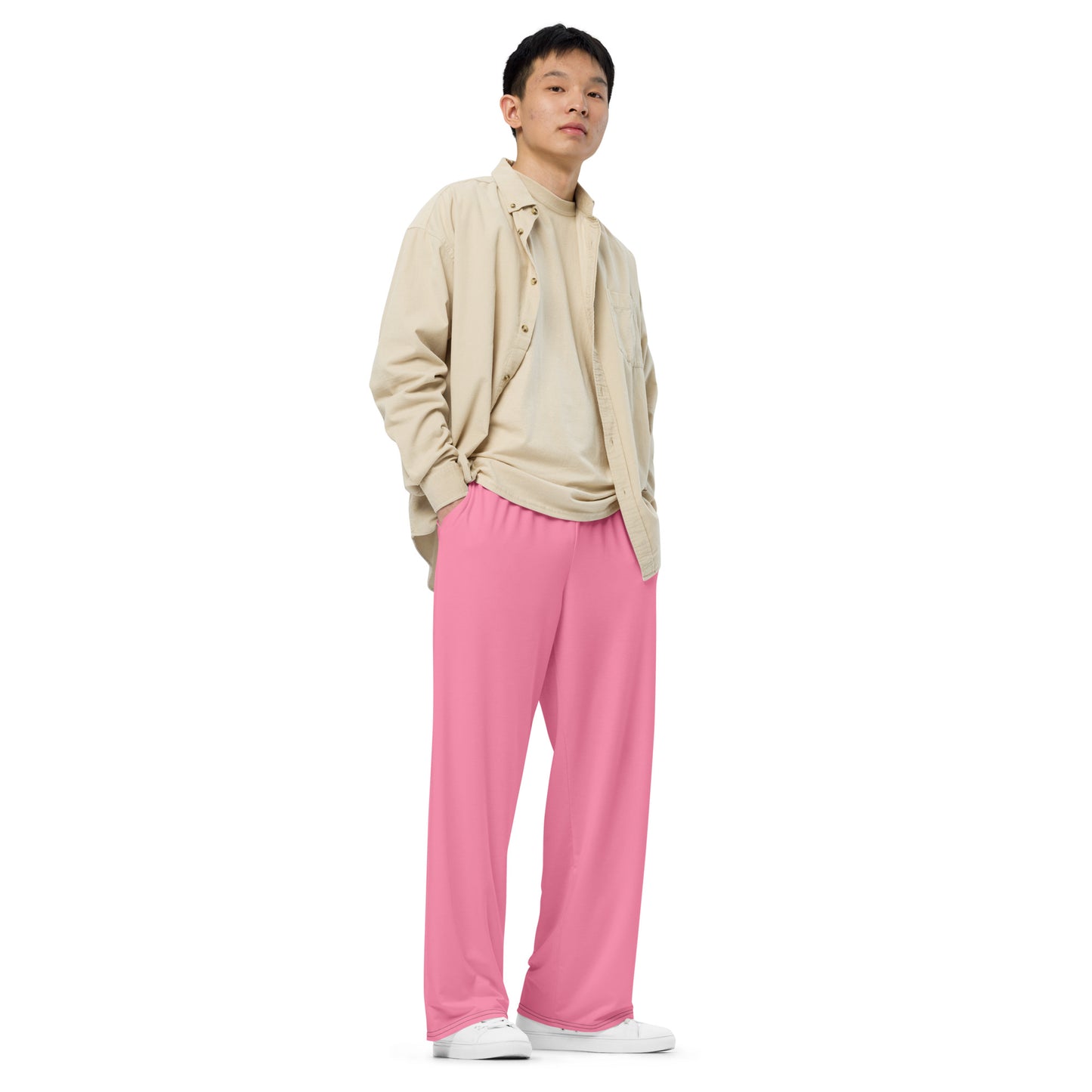 Light Pink wide-leg pants
