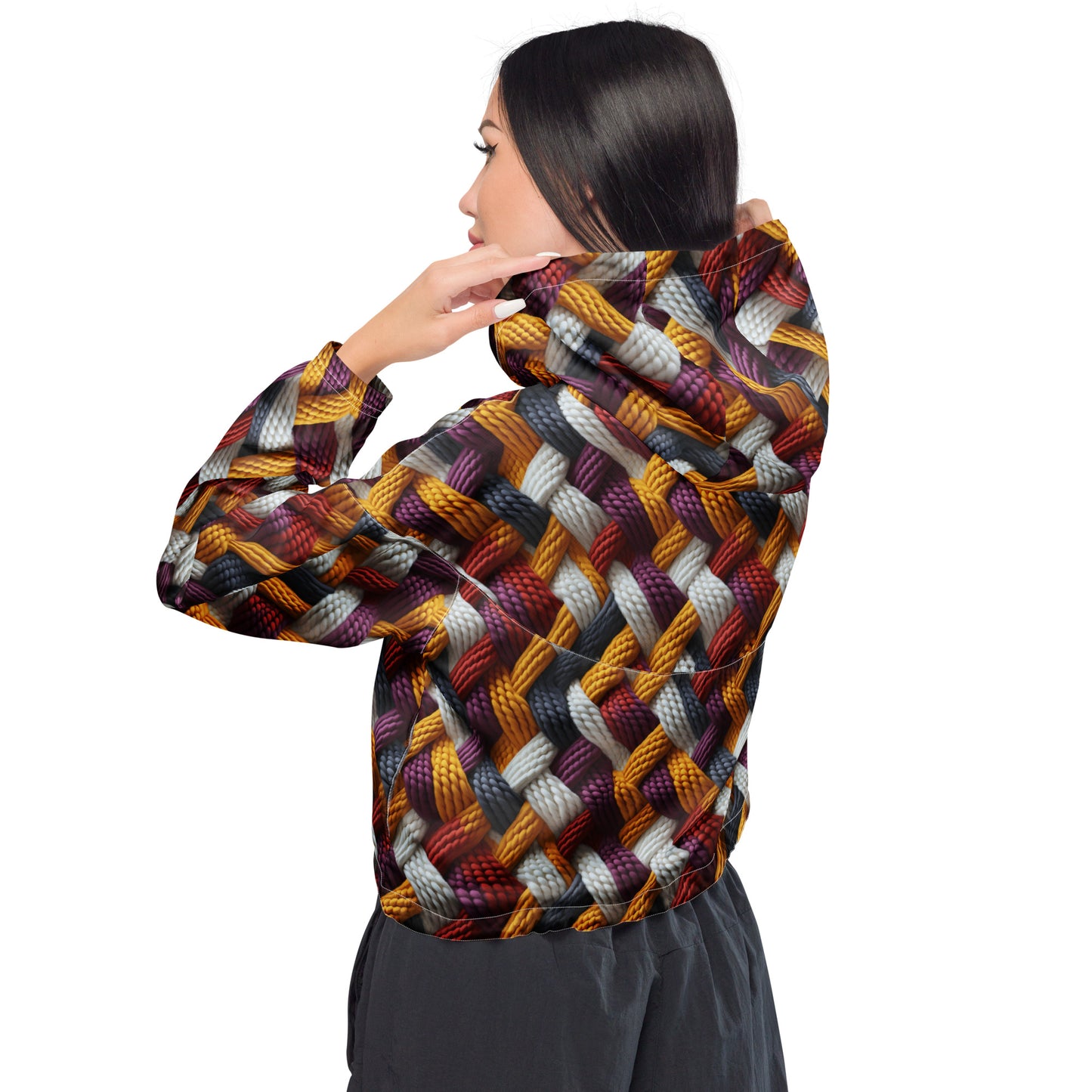 FBB - Community Knit Women’s cropped windbreaker