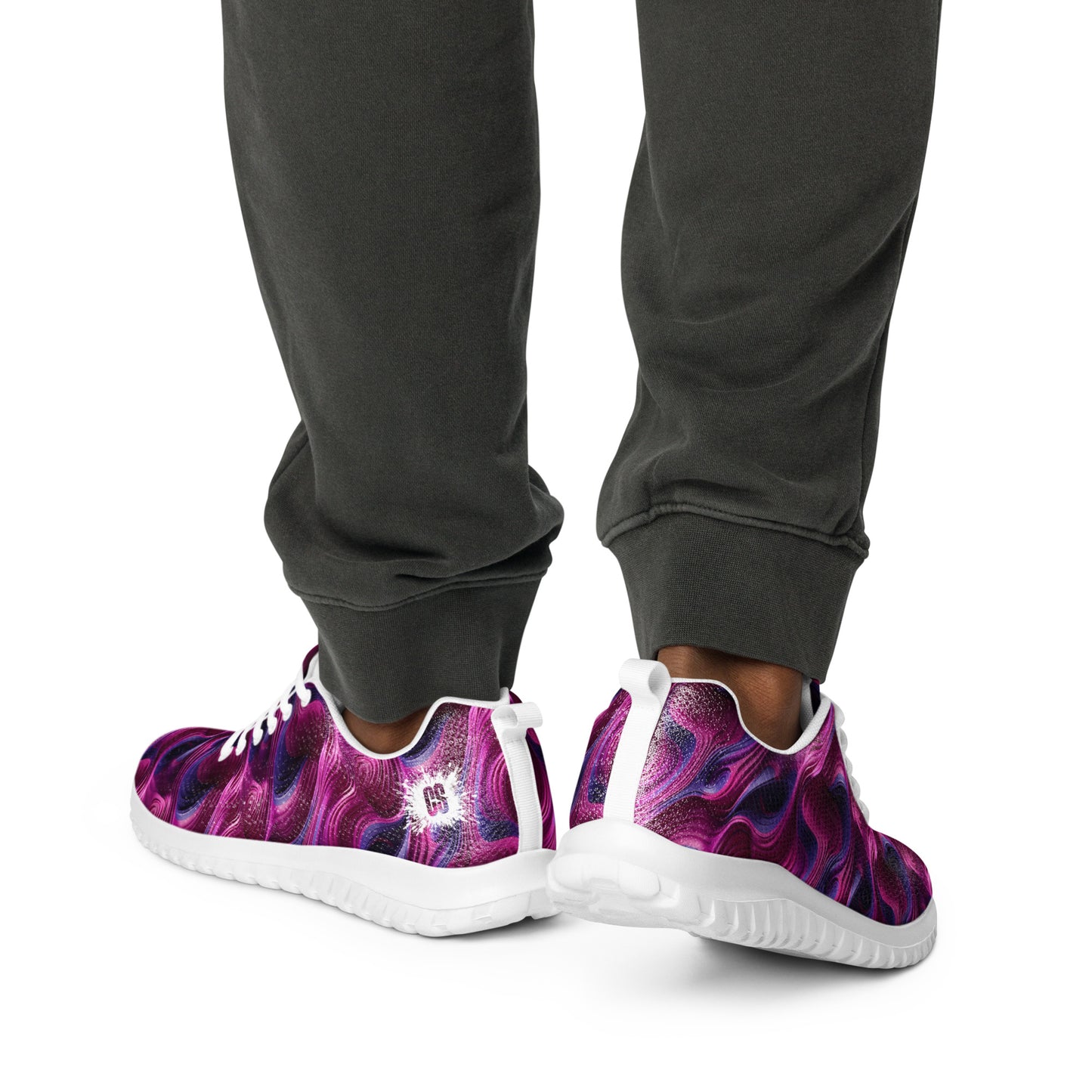 Magenta Plasma Wave Men’s athletic shoes