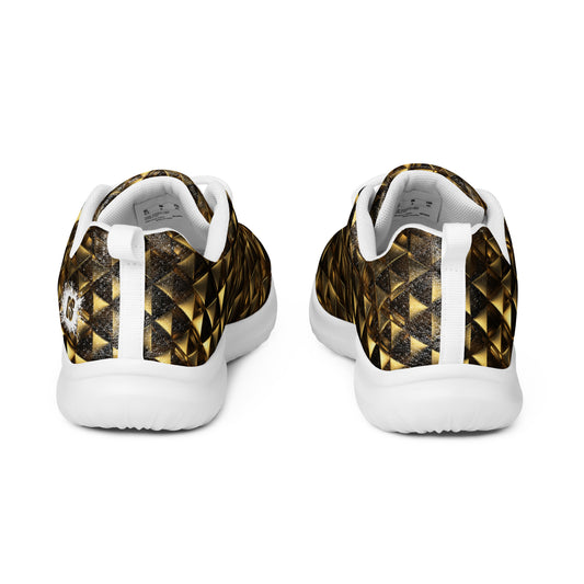 Gold & Black Pyramids Men’s athletic shoes