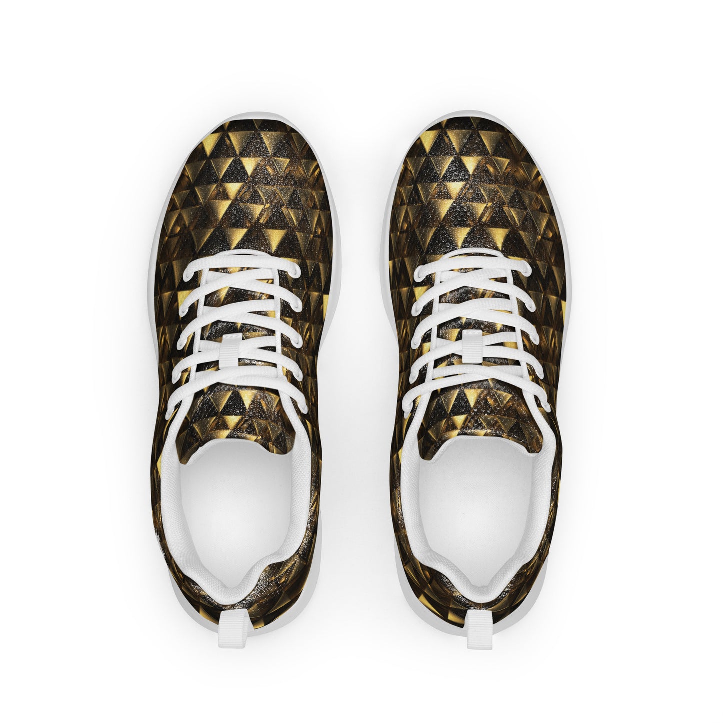 Gold & Black Pyramids Men’s athletic shoes