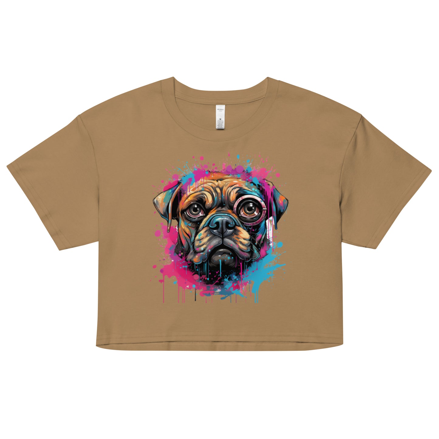 Poindexter Frenchie Women’s crop top