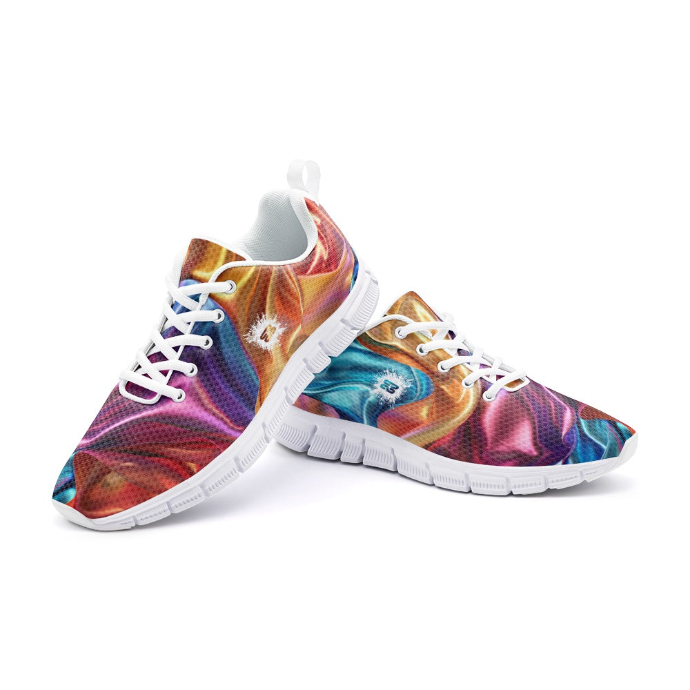 Colorful Satin Unisex Lightweight Sneaker Athletic Sneakers